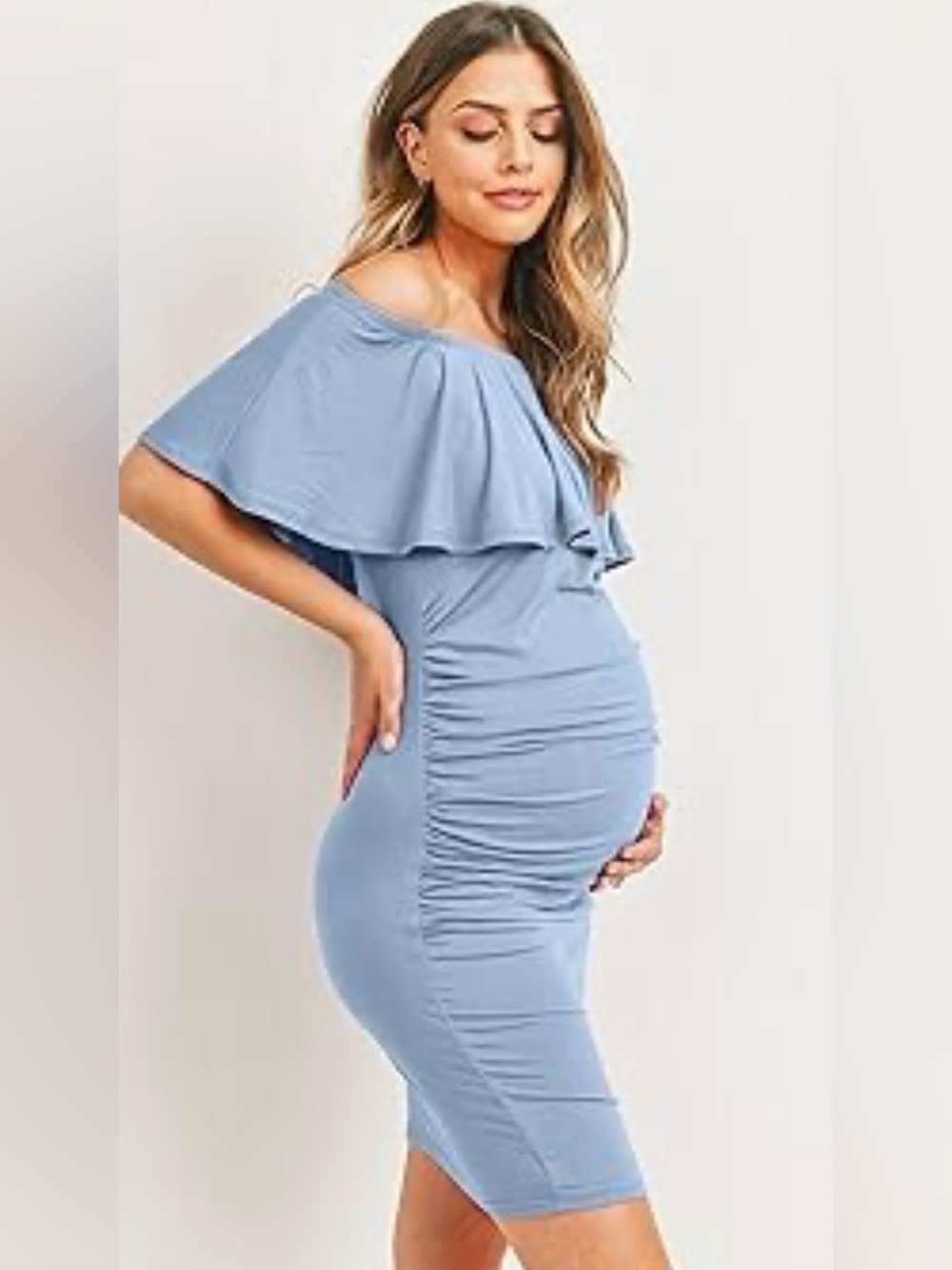 Hello Miz Maternity Fitted Dress M NWT
